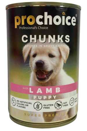PRO CHOICE - ProChoice Kuzu Eti Parçalı Gravy Yavru Köpek Konservesi 400gr PRO CHOICE - ProChoice Kuzu Eti Parçalı Gravy Yavru Köpek Konservesi 400gr