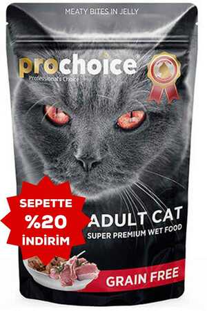 PRO CHOICE - ProChoice Pouch Kuzu ve Ciğerli Tahılsız Yetişkin Kedi Konservesi 85gr PRO CHOICE - ProChoice Pouch Kuzu ve Ciğerli Tahılsız Yetişkin Kedi Konservesi 85gr