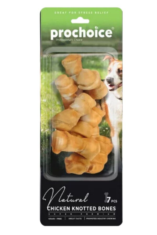 Prochoice Natural Tavuk Düğümlü Köpek Ödül Kemiği 7li
