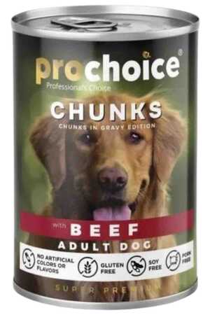PRO CHOICE - ProChoice Sığır Etli Gravy Yetişkin Köpek Konserve Maması 400gr PRO CHOICE - ProChoice Sığır Etli Gravy Yetişkin Köpek Konserve Maması 400gr