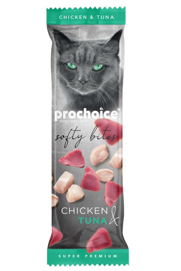 Prochoice Softy Bites Tavuk ve Ton Balıklı Yumuşak Kedi Ödül Maması 10gr