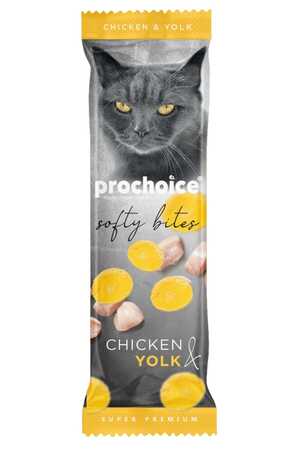 Prochoice Softy Bites Tavuk ve Yumurta Sarılı Yumuşak Kedi Ödül Maması 10gr - Thumbnail