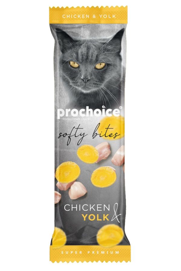 Prochoice Softy Bites Tavuk ve Yumurta Sarılı Yumuşak Kedi Ödül Maması 10gr