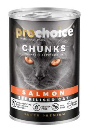PRO CHOICE - ProChoice Somon Parçalı Gravy Yetişkin Kedi Konservesi 400gr PRO CHOICE - ProChoice Somon Parçalı Gravy Yetişkin Kedi Konservesi 400gr