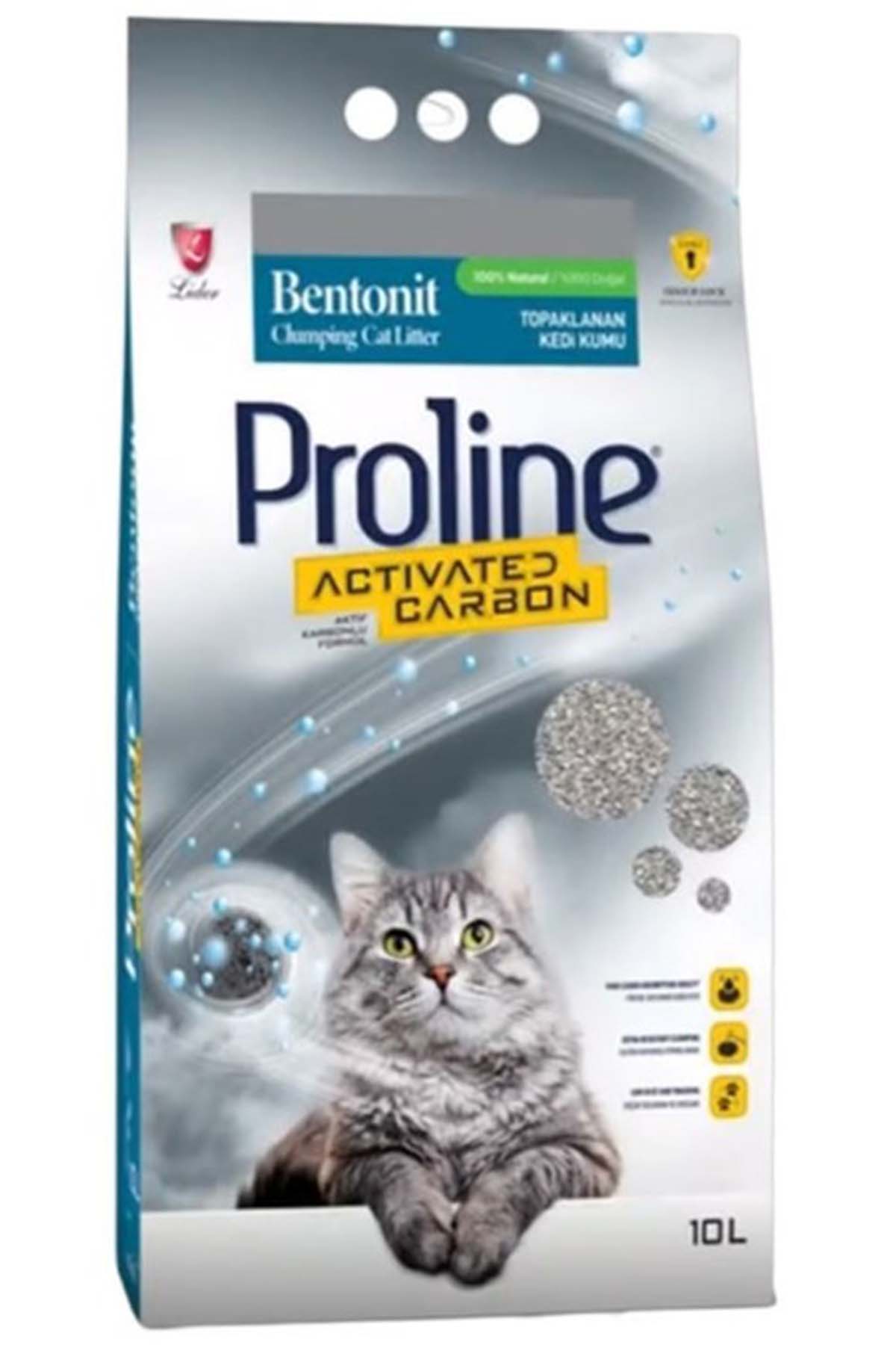 Proline Aktif Karbonlu Kedi Kumu 10lt Proline Aktif Karbonlu Kedi Kumu 10lt