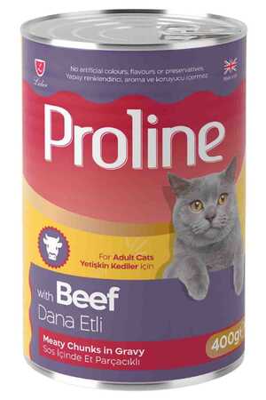 PROLINE - Proline Dana Etli Yetişkin Kedi Konservesi 400gr PROLINE - Proline Dana Etli Yetişkin Kedi Konservesi 400gr