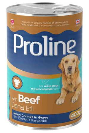 PROLINE - Proline Dana Etli Yetişkin Köpek Konservesi 400gr PROLINE - Proline Dana Etli Yetişkin Köpek Konservesi 400gr