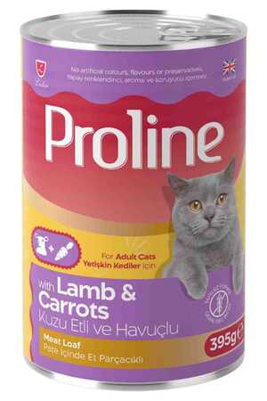 PROLINE - Proline Kuzu Etli Ve Havuçlu Yetişkin Kedi Konservesi 395gr PROLINE - Proline Kuzu Etli Ve Havuçlu Yetişkin Kedi Konservesi 395gr