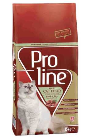 PROLINE - Proline Kuzu Etli ve Pirinçli Yetişkin Kedi Maması 15kg PROLINE - Proline Kuzu Etli ve Pirinçli Yetişkin Kedi Maması 15kg