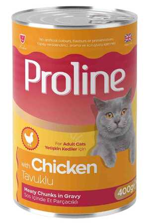 PRO LINE - Proline Tavuklu Yetişkin Kedi Konservesi 400gr