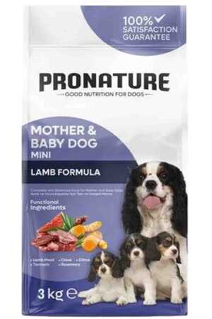 PRONATURE - Pronature Mother&Baby Dog Kuzulu ve Pirinçli Köpek Maması 3kg