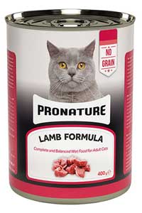 PRONATURE - Pronature Tahılsız Kuzu Etli Ezme Yetişkin Kedi Konservesi 400gr