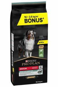 PROPLAN - Pro Plan Kuzu Etli Orta Irk Yetişkin Köpek Maması 14kg +2,5kg