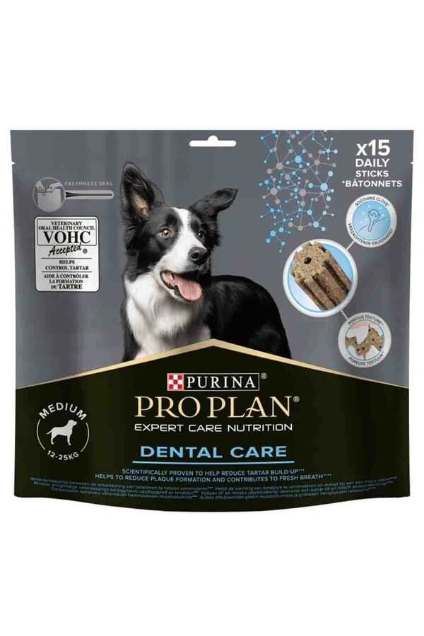 Proplan Dental Care Diş Sağlığı için Orta Irk Köpek Ödülü 345gr 15li