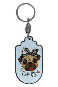Melek Hareketi - Pug Köpek Anahtarlık Melek Hareketi - Pug Köpek Anahtarlık