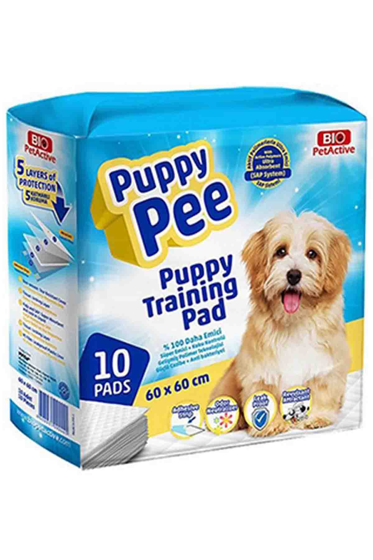 Bio PetActive Puppy Pee Yavru Köpekler için Çiş Pedi 60X60