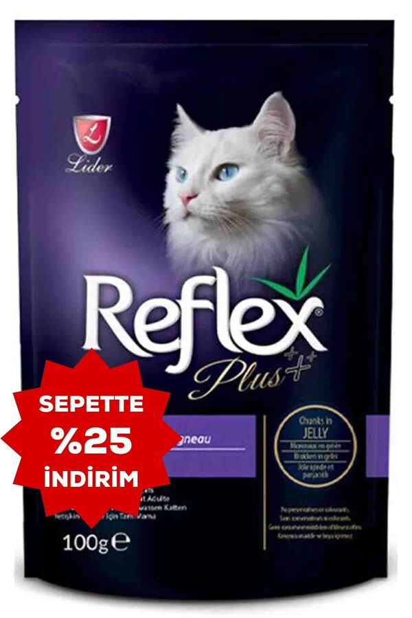 Refleks Plus Kuzu Etli Kedi Konservesi 100gr