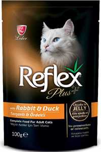 REFLEX - Reflex Plus Tavşan ve Ördek Etli Kedi Konservesi 100gr