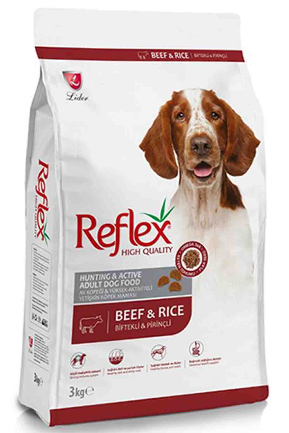 Reflex High Energy Biftekli Yetişkin Köpek Maması 3kg - 1