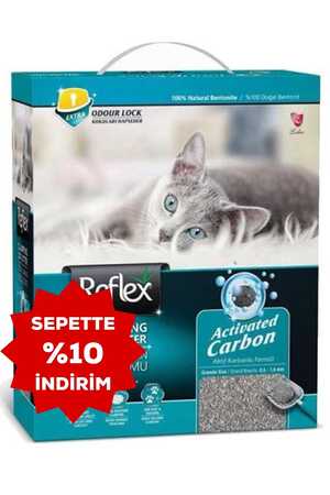 Reflex Box Active Carbon Gri Kedi Kumu 10lt