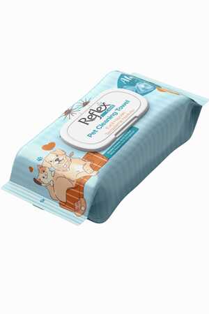 REFLEX - Reflex Care Alaçatı Ice Kokulu Kedi ve Köpekler İçin Çok Amaçlı Hijyenik Temizleme Mendili 50li
