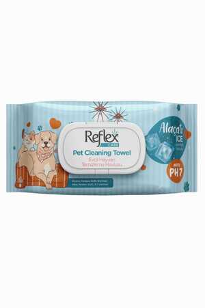 Reflex Care Alaçatı Ice Kokulu Kedi ve Köpekler İçin Çok Amaçlı Hijyenik Temizleme Mendili 50li - Thumbnail (1)