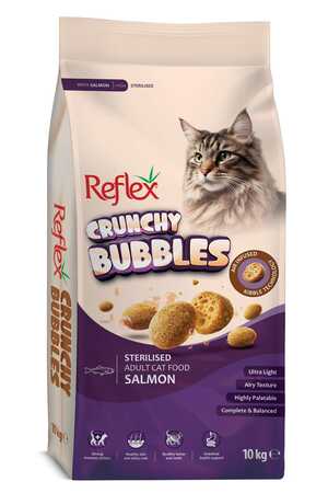 Reflex Crunchy Bubbles Somonlu Kısırlaştırılmış Kedi Maması 10kg