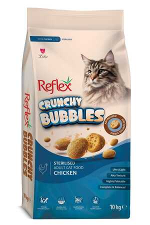 Reflex Crunchy Bubbles Tavuklu Kısırlaştırılmış Kedi Maması 10kg