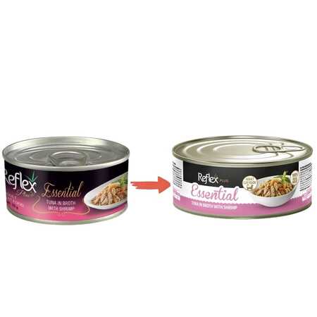 Reflex Plus Ton Balığı ve Karidesli Kedi Yaş Mama Konservesi 70gr - Thumbnail