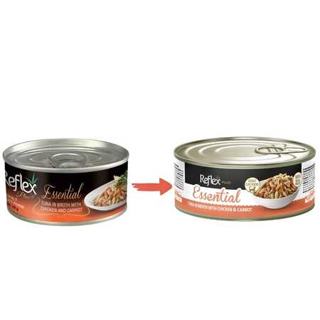 Reflex Plus Ton Balığı Tavuk ve Havuçlu Kedi Konservesi 70gr - Thumbnail (2)