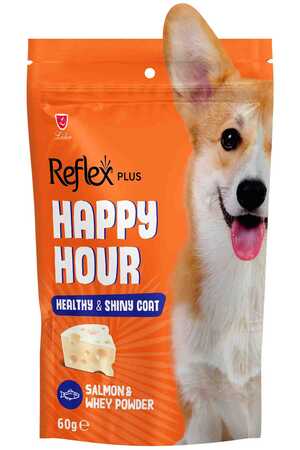 REFLEX - Reflex Happy Hour Sağlıklı ve Parlak Tüyler İçin Destekleyici Köpek Ödül Maması 60gr