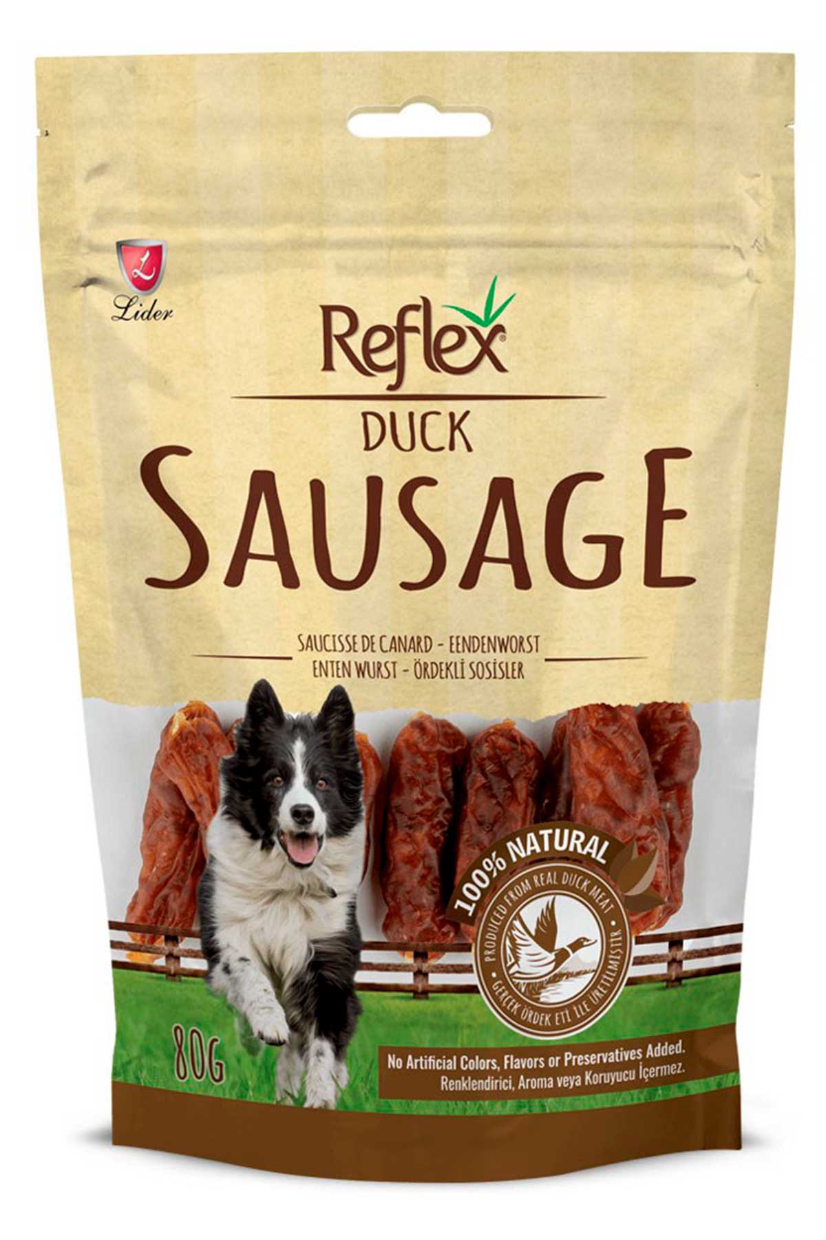 Reflex Ördek Etli Sosis Köpek Ödül Maması 80gr