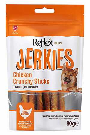 Reflex Crunchy Sticks Tavuklu Çıtır Köpek Ödül Çubukları 80gr