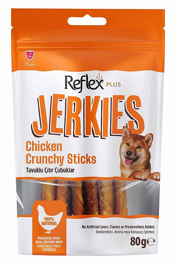 Reflex Crunchy Sticks Tavuklu Çıtır Köpek Ödül Çubukları 80gr - 1