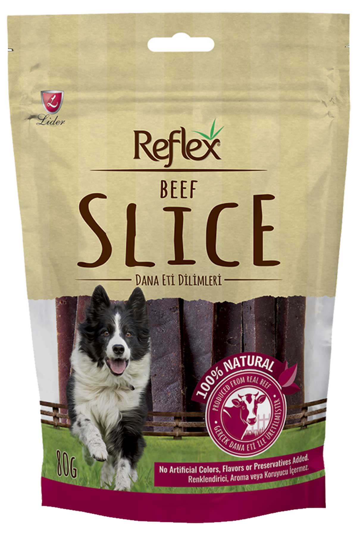 Reflex Kurutulmuş Dana Eti Dilimleri 80gr