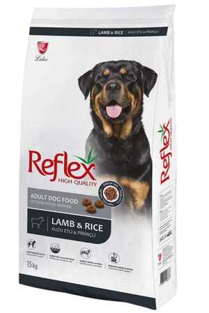 REFLEX - Reflex Kuzu Eti ve Pirinçli Yetişkin Köpek Maması 15kg