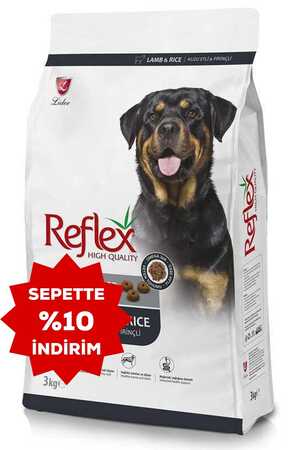 Reflex Kuzu Eti ve Pirinçli Yetişkin Köpek Maması 3kg - Thumbnail