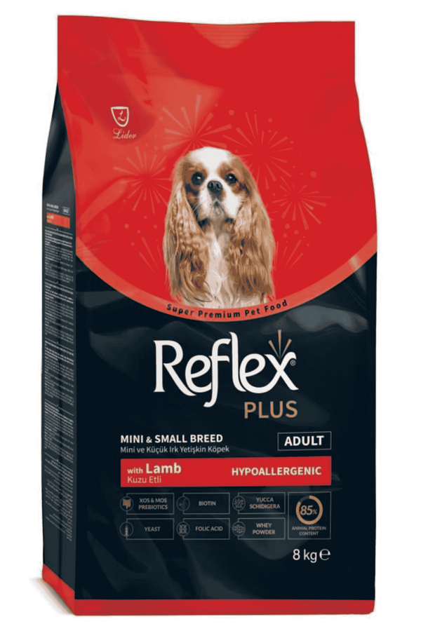 Reflex Plus Kuzu Etli Pirinçli Küçük Irk Köpek Maması 8kg - 1