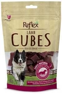 REFLEX - Reflex Kuzu Etli Küp Köpek Ödülü 80gr