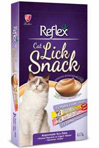 REFLEX - Reflex Lick Snack Kediler İçin Atıştırmalık Sıvı Ödül Maması 6x15gr REFLEX - Reflex Lick Snack Kediler İçin Atıştırmalık Sıvı Ödül Maması 6x15gr