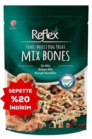 Reflex Mix Bones Yarı Yumuşak Köpek Ödül Maması 150gr - Thumbnail