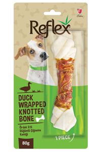 REFLEX - Reflex Ördek Etli Düğümlü Köpek Çiğneme Kemiği 80gr