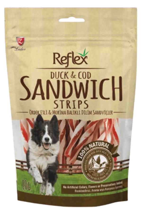 Reflex Ördekli ve Morina Balıklı Şerit Şeklinde Köpek Ödül Maması 80gr