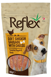 Reflex Peynirli Yumuşak Tavuk Parçacıklı Köpek Ödülü 80gr - Thumbnail