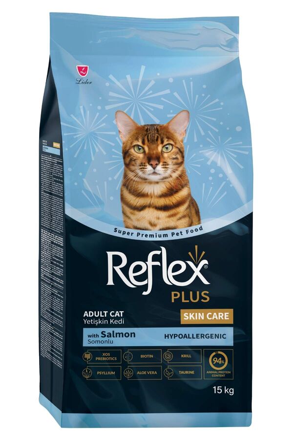Reflex Plus Skin Care Somonlu Yetişkin Kedi Maması 15kg