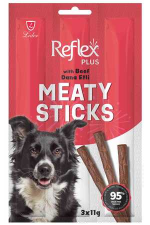 REFLEX - Reflex Plus Dana Etli Çubuk Yetişkin Köpek Ödül Maması 3lü