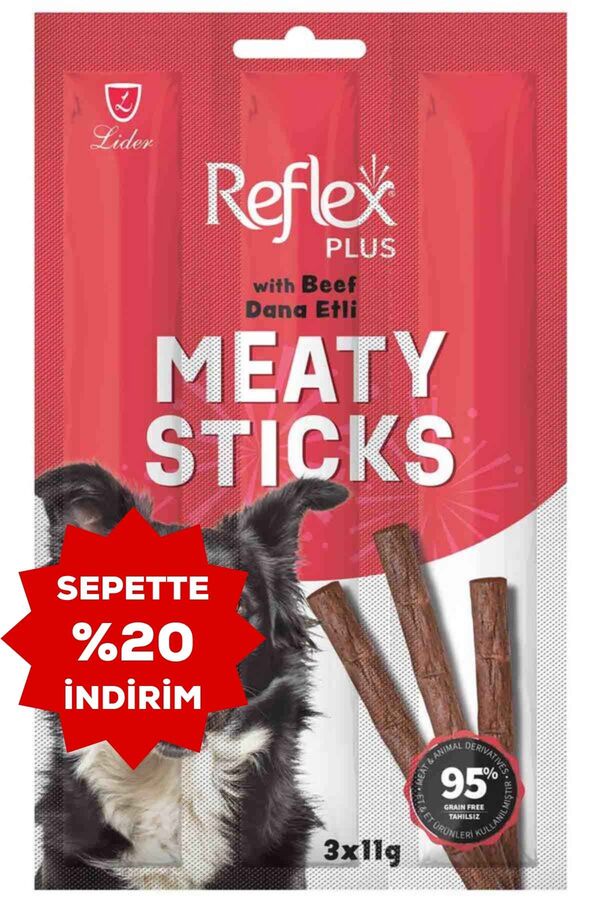 Reflex Plus Dana Etli Çubuk Yetişkin Köpek Ödül Maması 3lü
