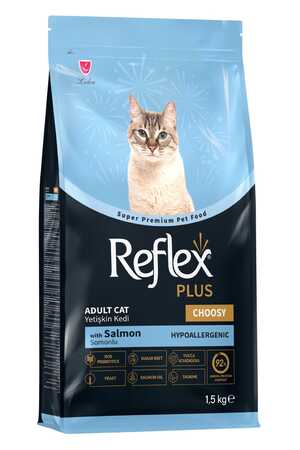 Reflex Plus Choosy Somonlu Seçici Yetişkin Kedi Maması 1,5kg - Thumbnail (1)