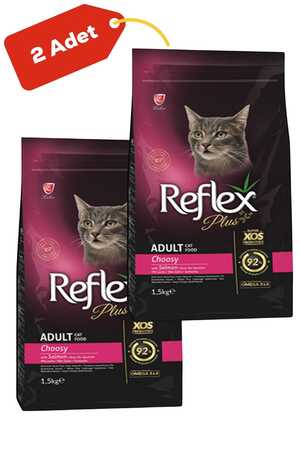 REFLEX - Reflex Plus Choosy Somonlu Seçici Yetişkin Kedi Maması 2x1,5kg REFLEX - Reflex Plus Choosy Somonlu Seçici Yetişkin Kedi Maması 2x1,5kg