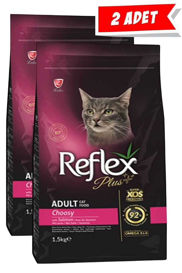 Reflex Plus Choosy Somonlu Seçici Yetişkin Kedi Maması 2x1,5kg